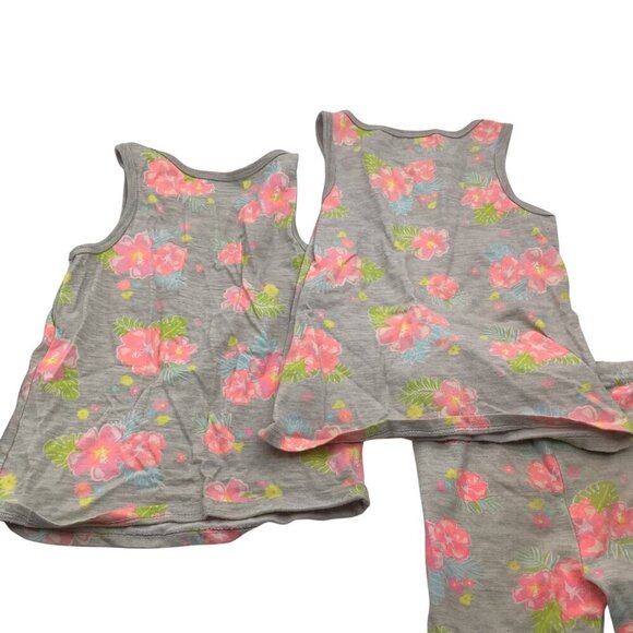 Garanimals Toddler Girls Lot Floral Tank Tops & Shorts 3Pc 5T Shirt & 4T Shorts - Picture 10 of 13